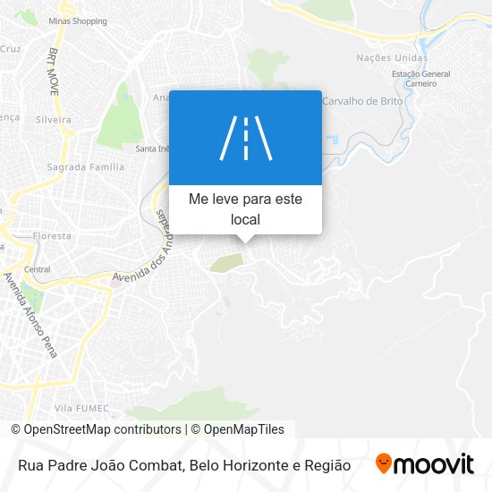 Rua Padre João Combat mapa