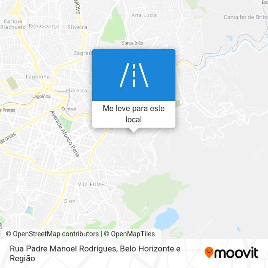 Rua Padre Manoel Rodrigues mapa