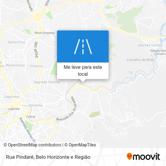 Rua Pindaré mapa