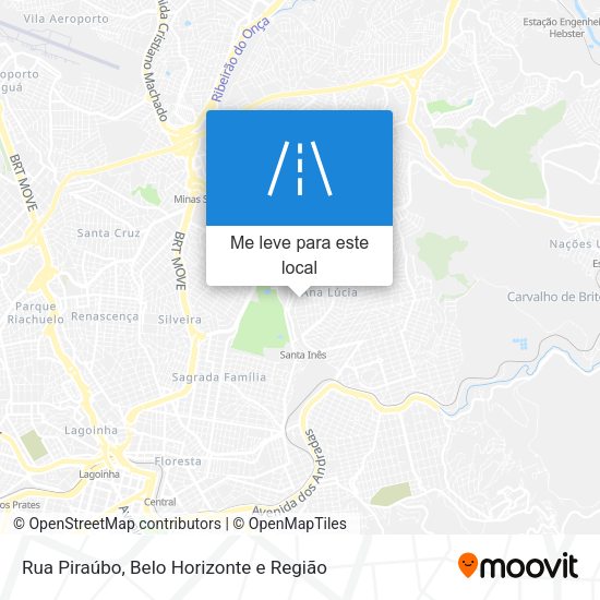 Rua Piraúbo mapa