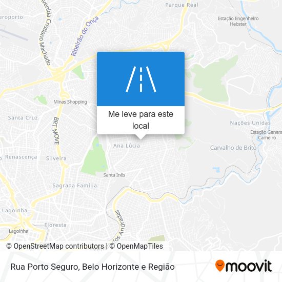 Rua Porto Seguro mapa