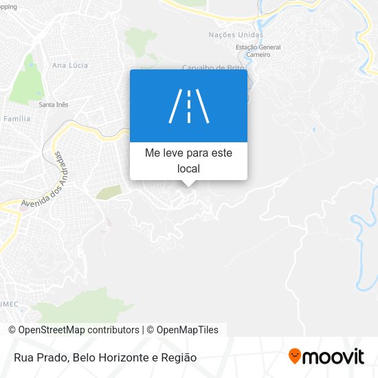 Rua Prado mapa