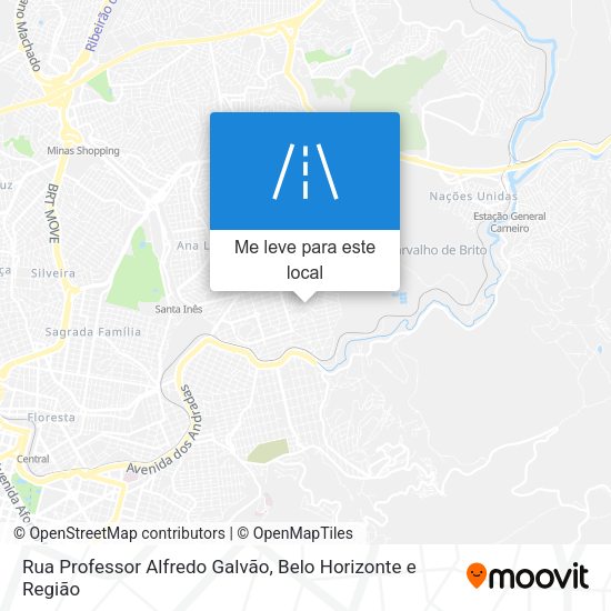 Rua Professor Alfredo Galvão mapa