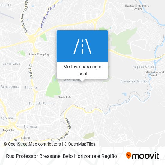 Rua Professor Bressane mapa