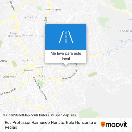 Rua Professor Raimundo Nonato mapa