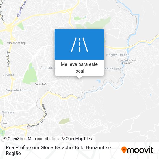 Rua Professora Glória Baracho mapa