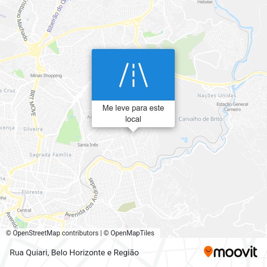 Rua Quiari mapa