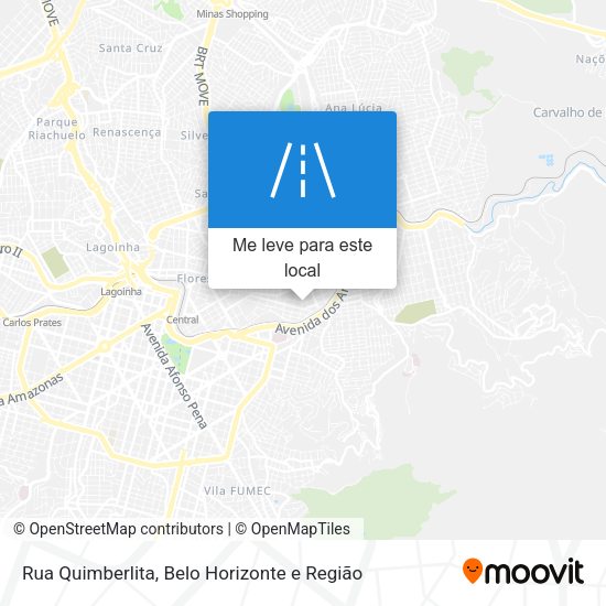 Rua Quimberlita mapa