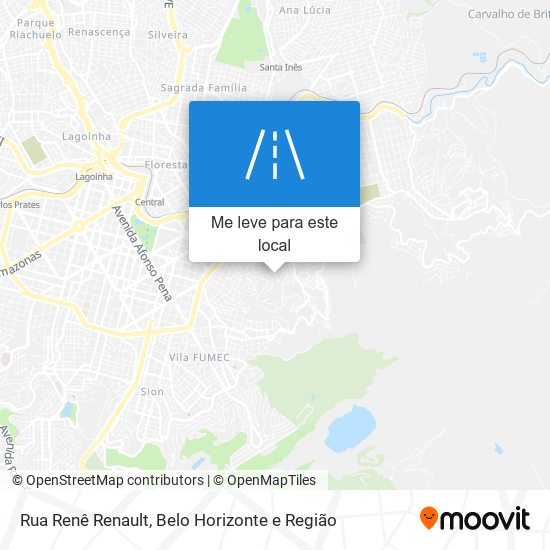 Rua Renê Renault mapa