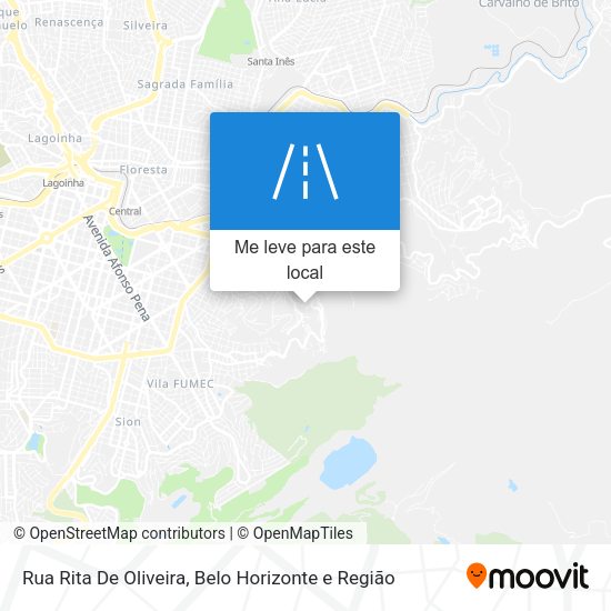 Rua Rita De Oliveira mapa