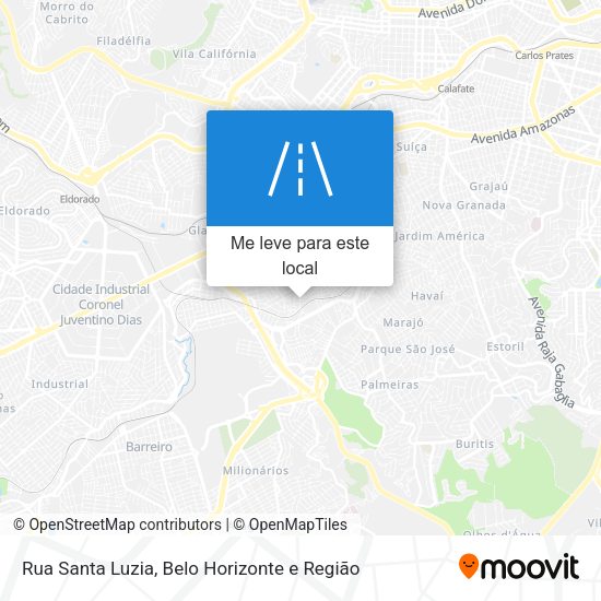Rua Santa Luzia mapa