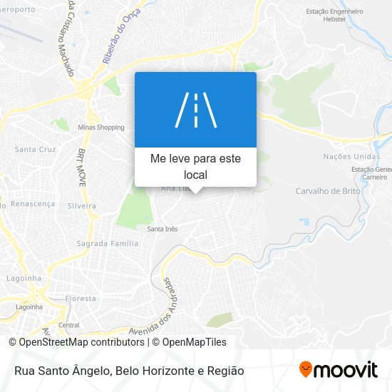 Rua Santo Ângelo mapa