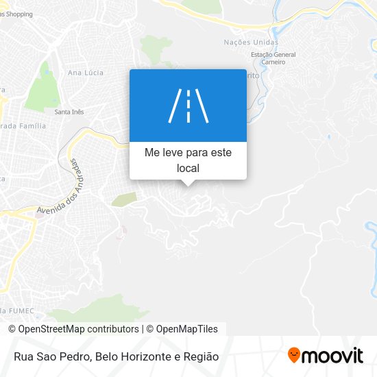 Rua Sao Pedro mapa