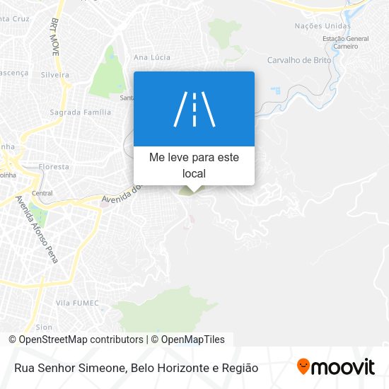 Rua Senhor Simeone mapa