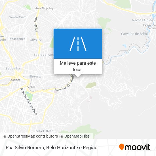 Rua Silvio Romero mapa