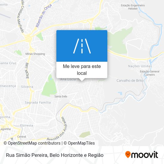 Rua Simão Pereira mapa