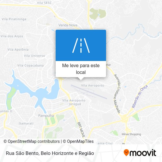 Rua São Bento mapa