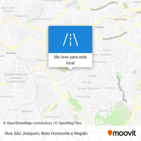 Rua São Joaquim mapa