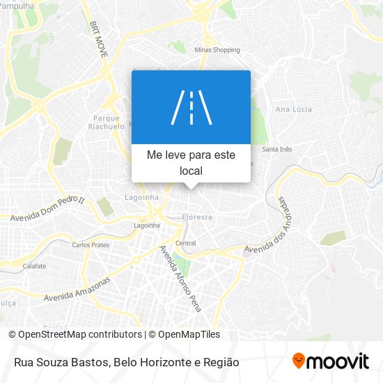 Rua Souza Bastos mapa