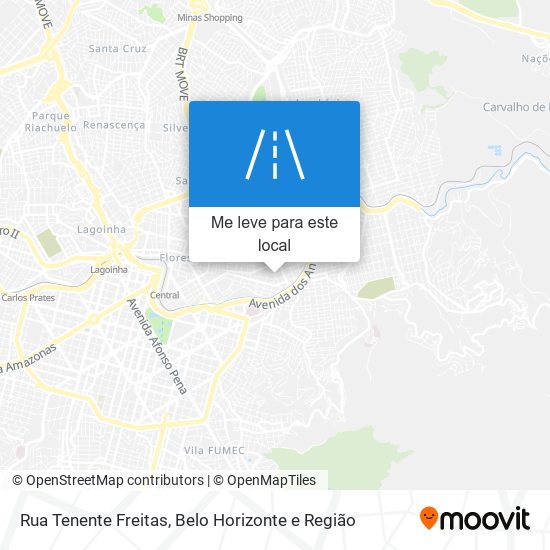 Rua Tenente Freitas mapa