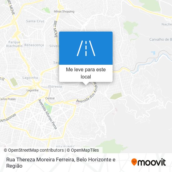 Rua Thereza Moreira Ferreira mapa