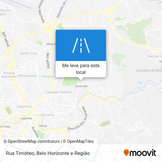 Rua Timóteo mapa