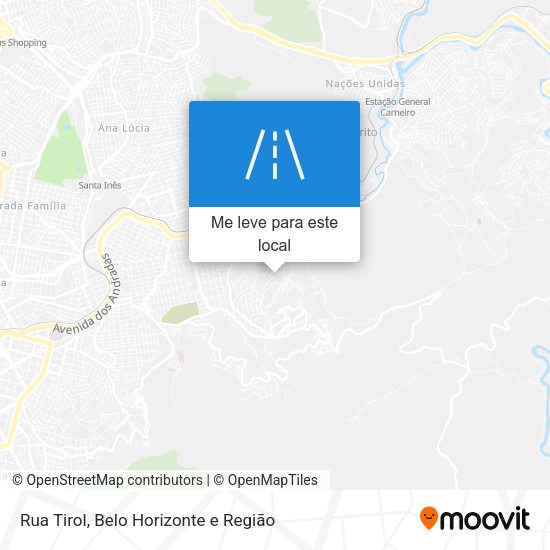 Rua Tirol mapa