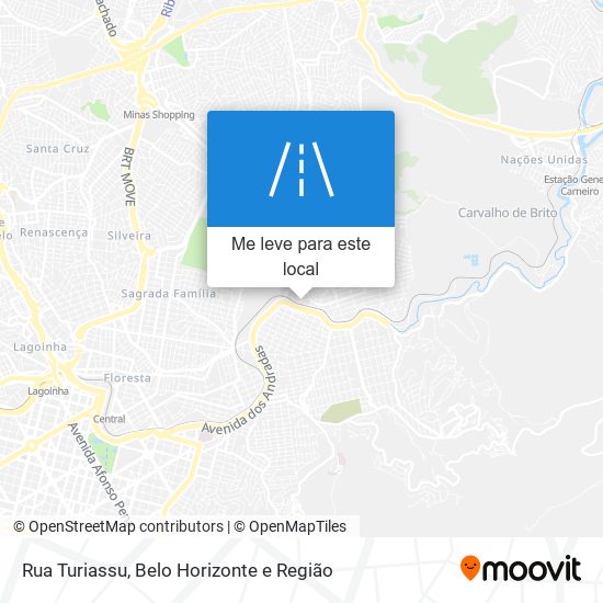 Rua Turiassu mapa