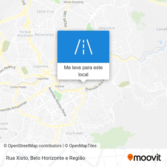 Rua Xisto mapa