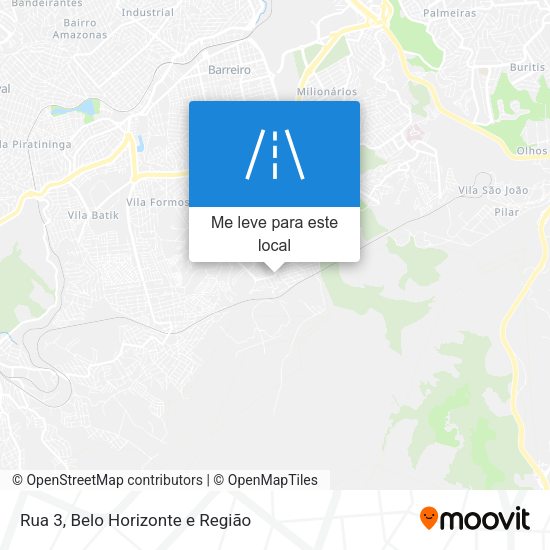 Rua 3 mapa