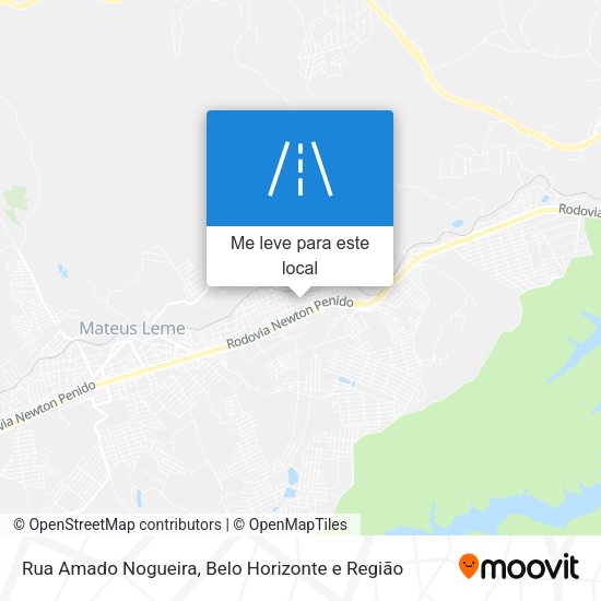 Rua Amado Nogueira mapa