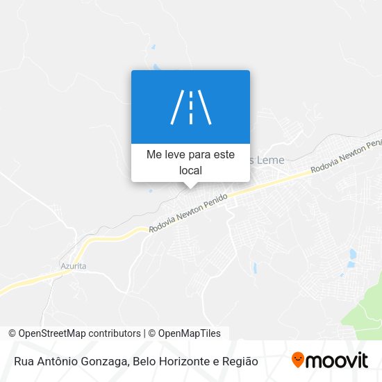 Rua Antônio Gonzaga mapa