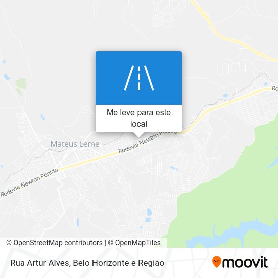 Rua Artur Alves mapa