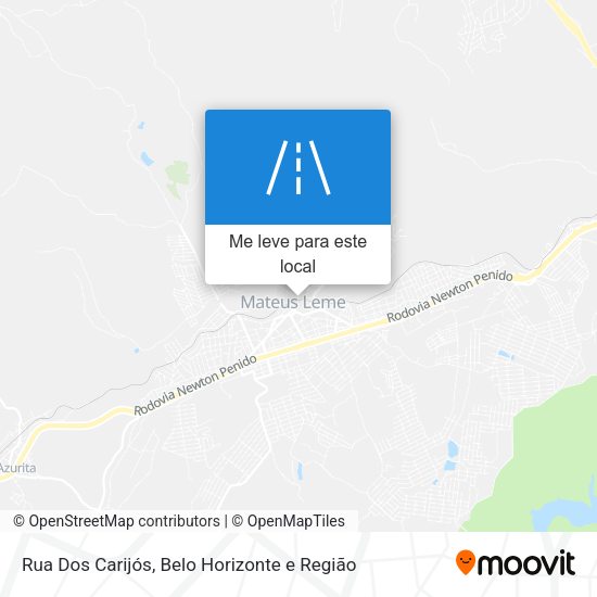 Rua Dos Carijós mapa