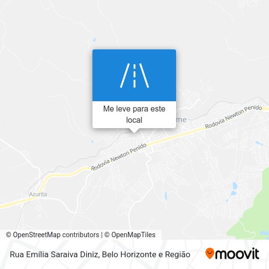 Rua Emília Saraiva Diniz mapa