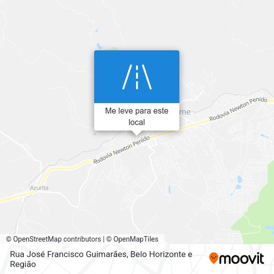 Rua José Francisco Guimarães mapa