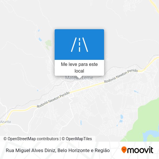 Rua Miguel Alves Diniz mapa