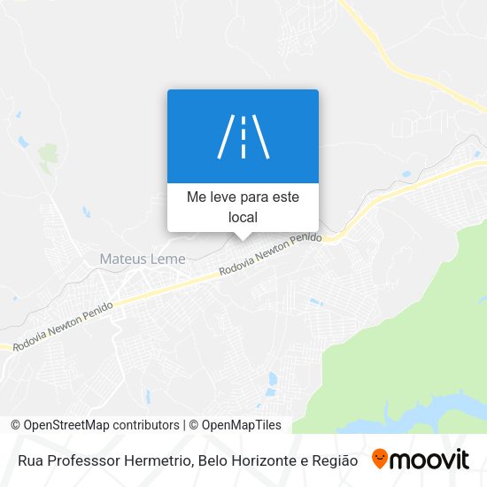 Rua Professsor Hermetrio mapa