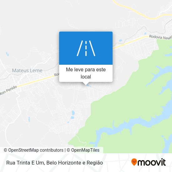 Rua Trinta E Um mapa
