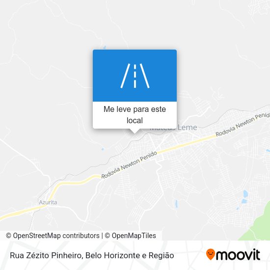 Rua Zézito Pinheiro mapa