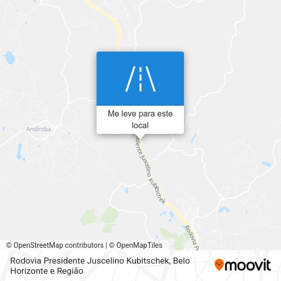 Rodovia Presidente Juscelino Kubitschek mapa