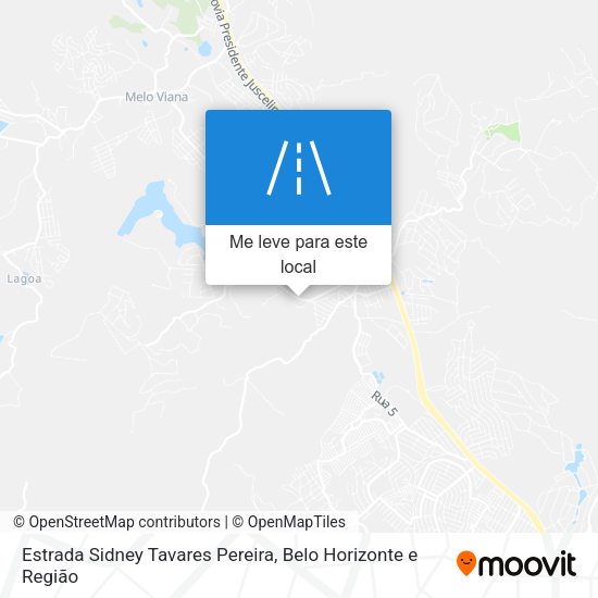Estrada Sidney Tavares Pereira mapa