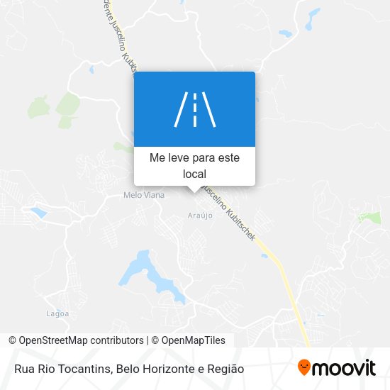 Rua Rio Tocantins mapa