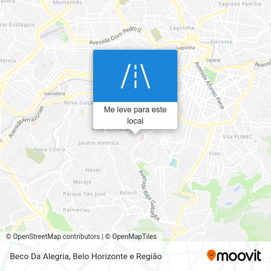 Beco Da Alegria mapa