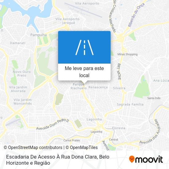 Escadaria De Acesso À Rua Dona Clara mapa