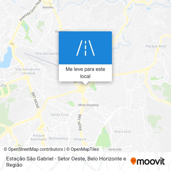 Estação São Gabriel - Setor Oeste mapa