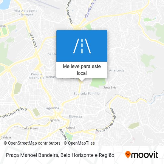 Praça Manoel Bandeira mapa