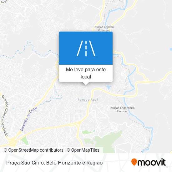 Praça São Cirilo mapa
