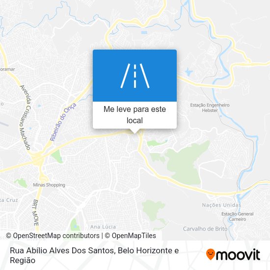 Rua Abílio Alves Dos Santos mapa