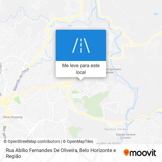 Rua Abílio Fernandes De Oliveira mapa